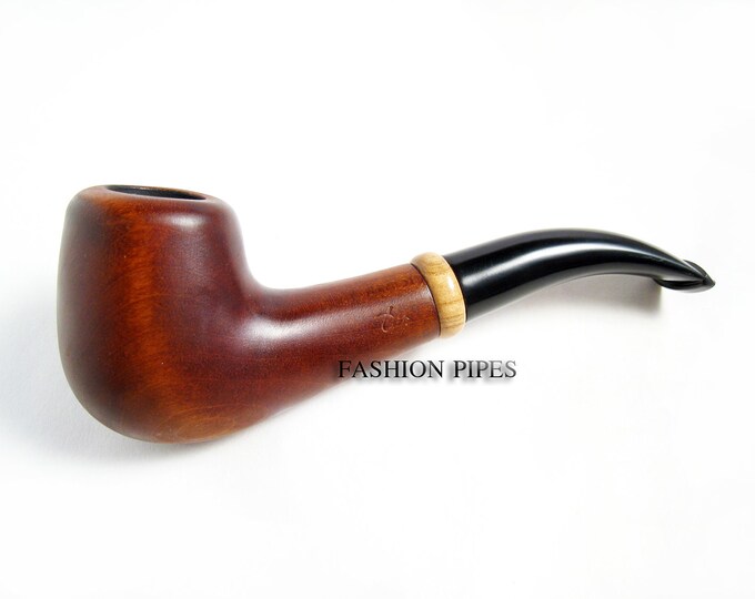 Classic Tobacco Wooden Pipe 6'' Smoking Wooden Pipe Etsy