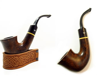 New Fashion Mediterranean Briar Wood Smoking Pipe Sherlock Holmes Pipe "JAR" CALABASH BELL, Designed for pipe smokers
