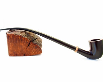 Fashion Briar "LORD" Smoking Pipe of La Radica Heather Wood Pipe Churchwarden Wooden Pipe. Exclusive Designed for pipe smokers