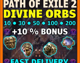 Orbes Divinos de Path of Exile 2 / Moneda de PoE 2 / 10–200