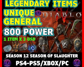 Objetos únicos de Diablo 4 (Temporada 12)