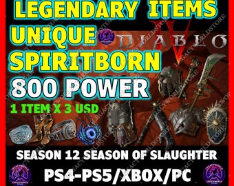 Objetos únicos de Diablo 4: Spiritborn (Temporada 12)