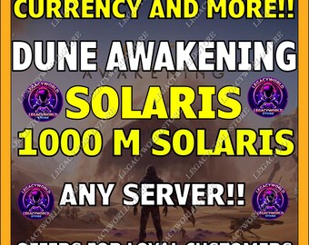 Despertar de las Dunas 1000 M Solari / Moneda del juego / Cualquier servidor