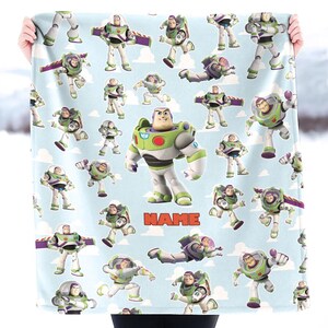 Personalized Toy Story Buzz Lightyear Fleece Blanket | Toy Story Land Blanket | Toy Story Magic Kingdom Blanket for Bed Couch Sofa image 4