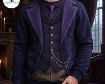 Maddox Hatter Shirt, Descendants 5 Cospay, Wicked Wonderland Costume, Musical Fantasy Apparel, Halloween Outfits