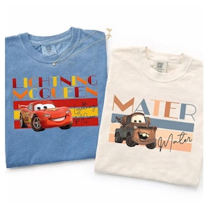 Lightning McQueen Cars Shirt, Disneyland Racing Shirt, Disneyland Cars Tee, Cars Pixar Shirt, Race Disneyland Shirt, Mater Shirt image 1
