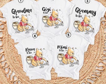 Winnie the Pooh Family Mom to bee Tee, New Mom Shirt, Disneyworld Mommy Daddy T-Shirt, Disneyland Pregnancy, Pooh Bear Daddy