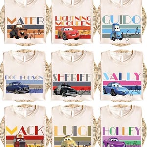 Lightning McQueen Cars Shirt, Disneyland Racing Shirt, Disneyland Cars Tee, Cars Pixar Shirt, Race Disneyland Shirt, Mater Shirt image 2