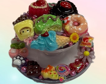 Dessert MagSafe Grip | Kawaii Sweets Pop Socket | Colorful Dessert Decoden Phone Holder | Cute Resin Phone Accessory