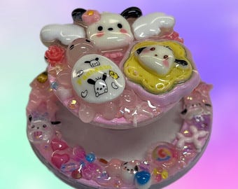 Pochacco MagSafe PopSocket | Kawaii Sanrio Phone Grip Stand | Cute Pastel Decoden Phone Holder | Handmade Junk Style Resin Phone Accessory