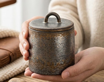 Rustik grå katturna, minimalistiskt minnesmärke, Wabi Sabi sorggåva