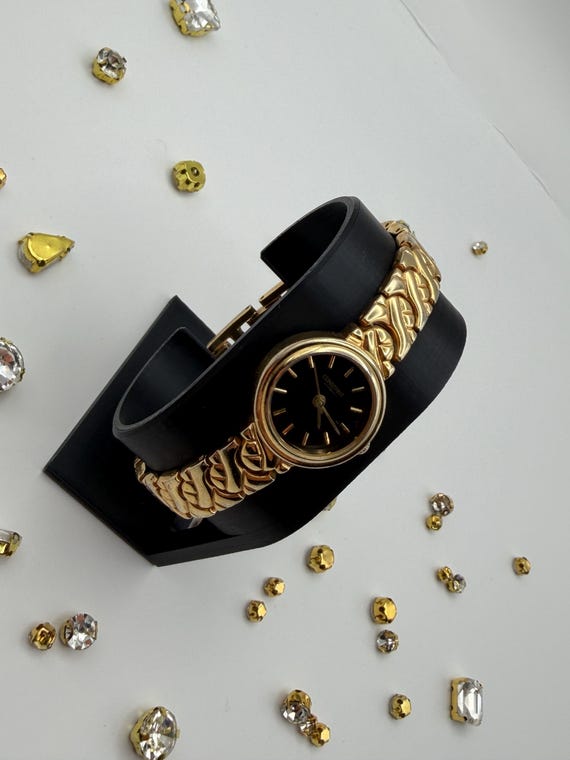vintage ladies dress watch Constant Gold-tone Watch With Intricate Filigree Link Bracelet vintage ladies rolex watches 1960s