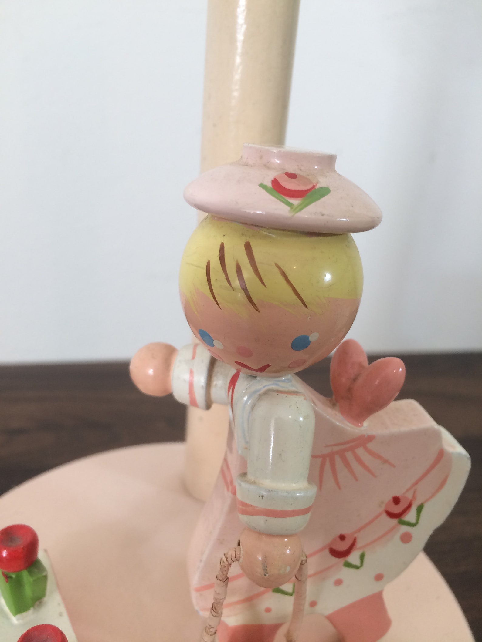 Vintage Irmi Nursery Originals Inc Girl With Flowers Etsy