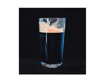 Irish Pub Gallery Wall Art – Moody Stout Print – Vintage Inspired Decor