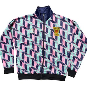 Tartan Army 1992 Track Top – Retro Geometric “Jazzy” Pattern