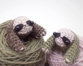 sloth amigurumi pattern - crochet  animal pattern