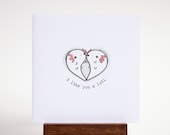 mini love card - i like you a lot axolotls