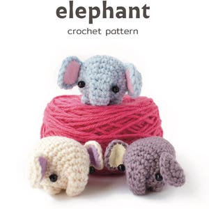 crochet elephant pattern - easy amigurumi pattern
