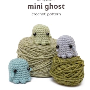 ghost crochet pattern - Halloween amigurumi ghost PDF pattern