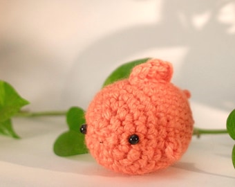 Gold fish plush toy - crochet amigurumi animal