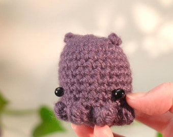 Purple dumbo octopus amigurumi - cute crochet stuffed animal