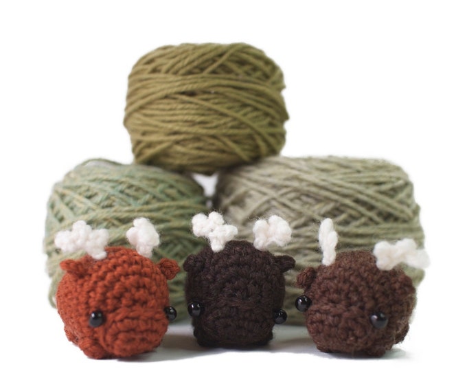 Featured listing image: crochet moose pattern - amigurumi moose toy pattern