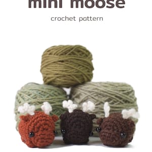 crochet moose pattern - amigurumi moose toy pattern