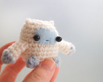 crochet yeti monster plush toy - amigurumi monster doll