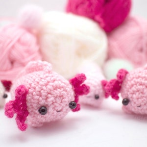 crochet axolotl pattern - amigurumi animal pattern