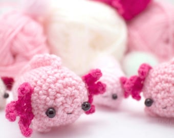 crochet axolotl pattern - amigurumi animal pattern