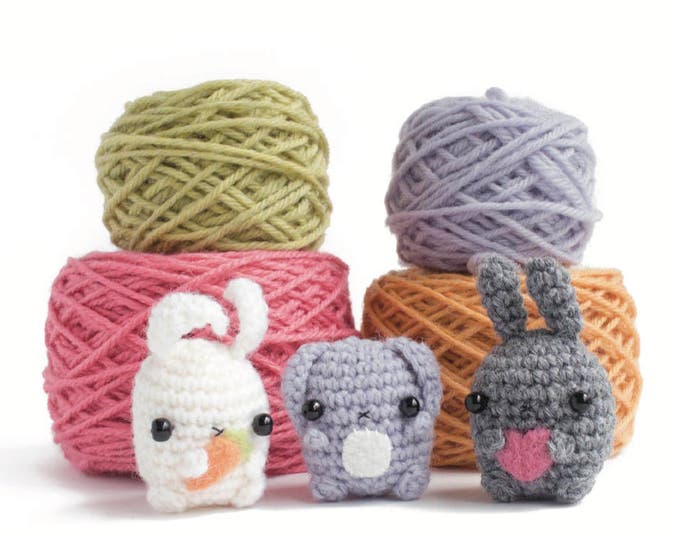 Featured listing image: amigurumi bunny pattern - crochet animal pattern
