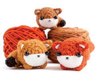 crochet fox pattern - amigurumi animal downloadable pdf crochet pattern