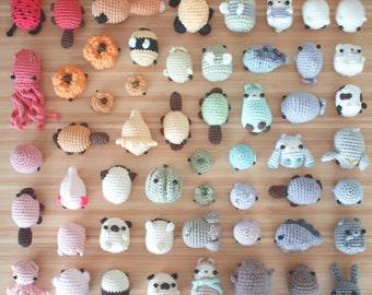 Midi amigurumi mystery box with surprise stuffed toy inside
