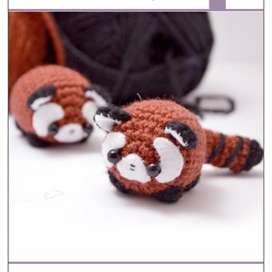 red panda pattern cute amigurumi crochet pattern image 1