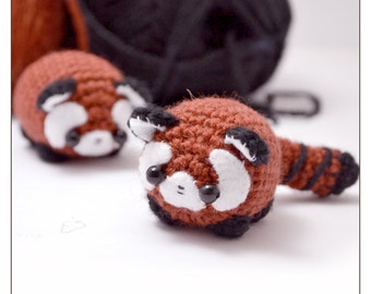 red panda pattern - cute amigurumi crochet pattern