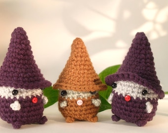 Crochet witch doll - amigurumi witch plush toy