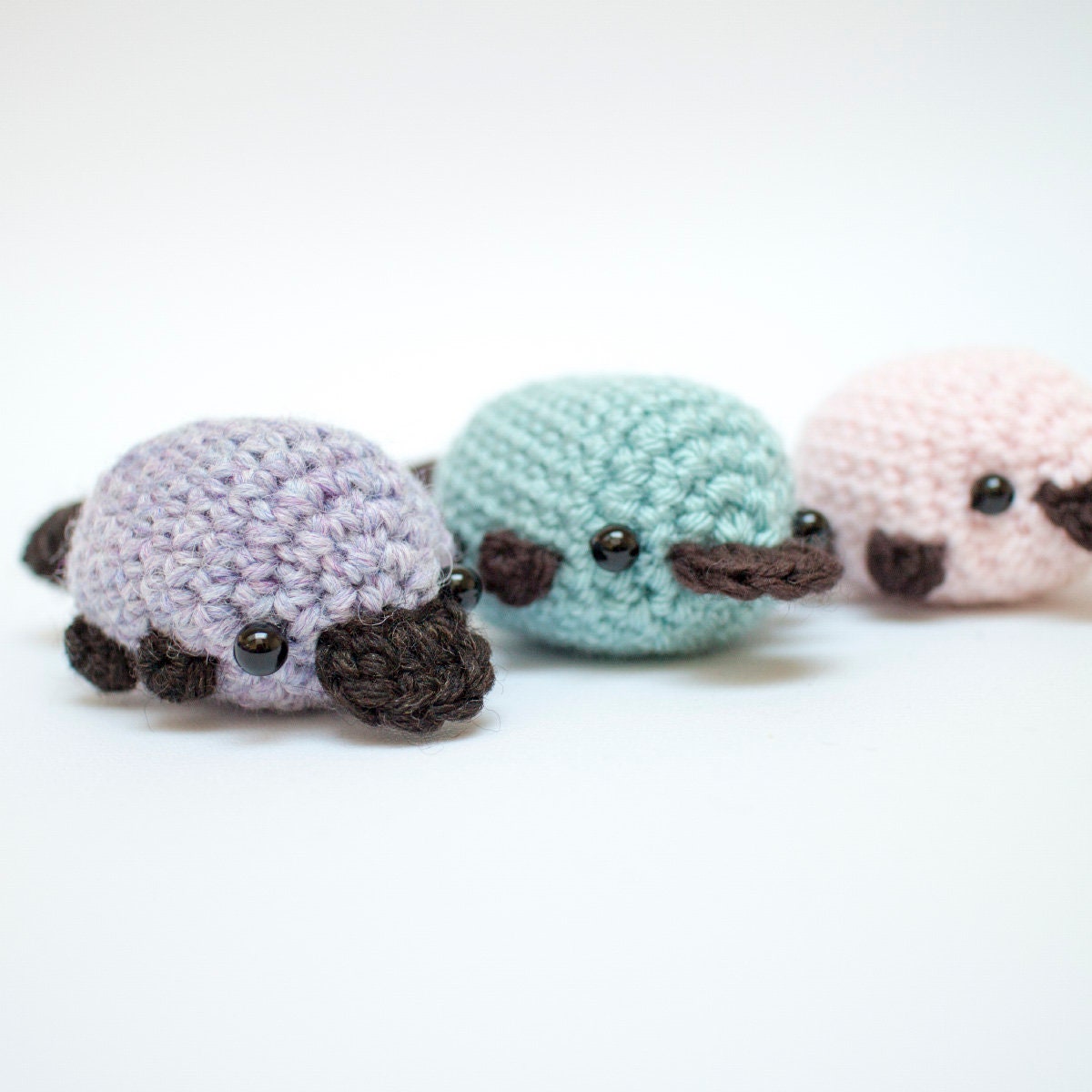platypus plush stuffed animal - crochet platypus amigurumi toy