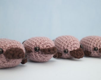 platypus plush stuffed animal - crochet platypus amigurumi toy