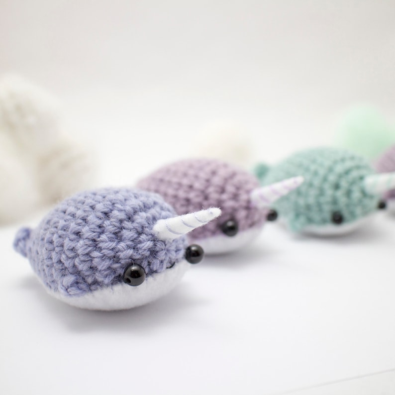 crochet narwhal pattern - amigurumi toy pattern image 7