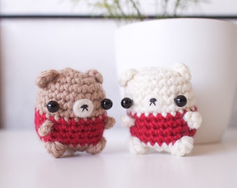 Small bear plushie - crochet amigurumi animal