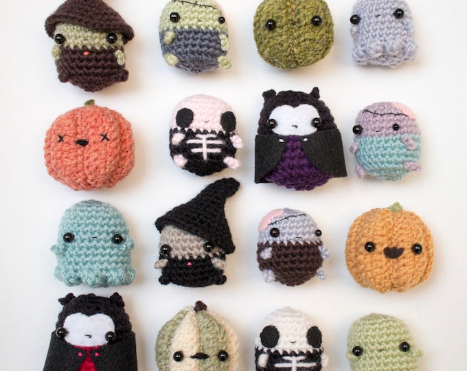 Featured listing image: Halloween crochet patterns bundle - amigurumi Halloween pattern download
