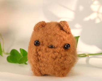 Crochet groundhog plush toy - cute amigurumi animal