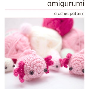 crochet axolotl pattern amigurumi animal pattern image 1