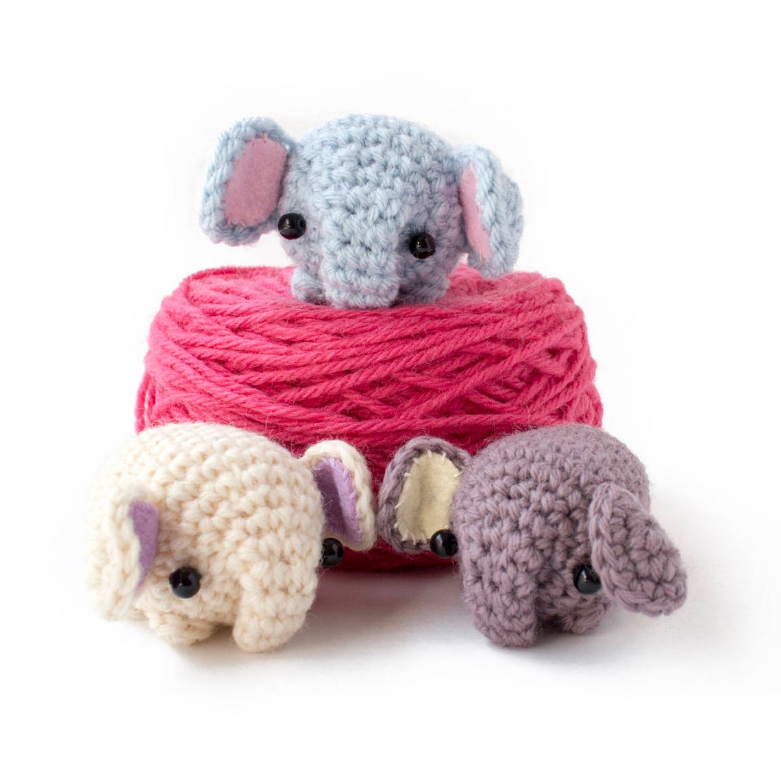 Crochet Elephant Pattern Easy Amigurumi Pattern Etsy