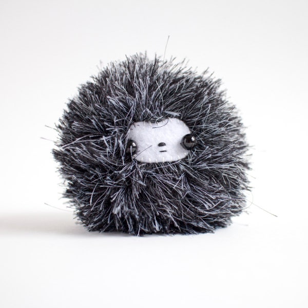 fluffy monster plush toy - handmade stuffed toy