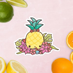 Summer Vibes Ananas Aufkleber - Aufkleber für den Sommer