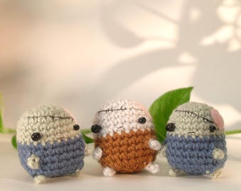 Crochet zombie plush doll - kawaii amigurumi zombean