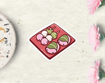 Spring Dumplings Sticker - cute Japanese food sticker