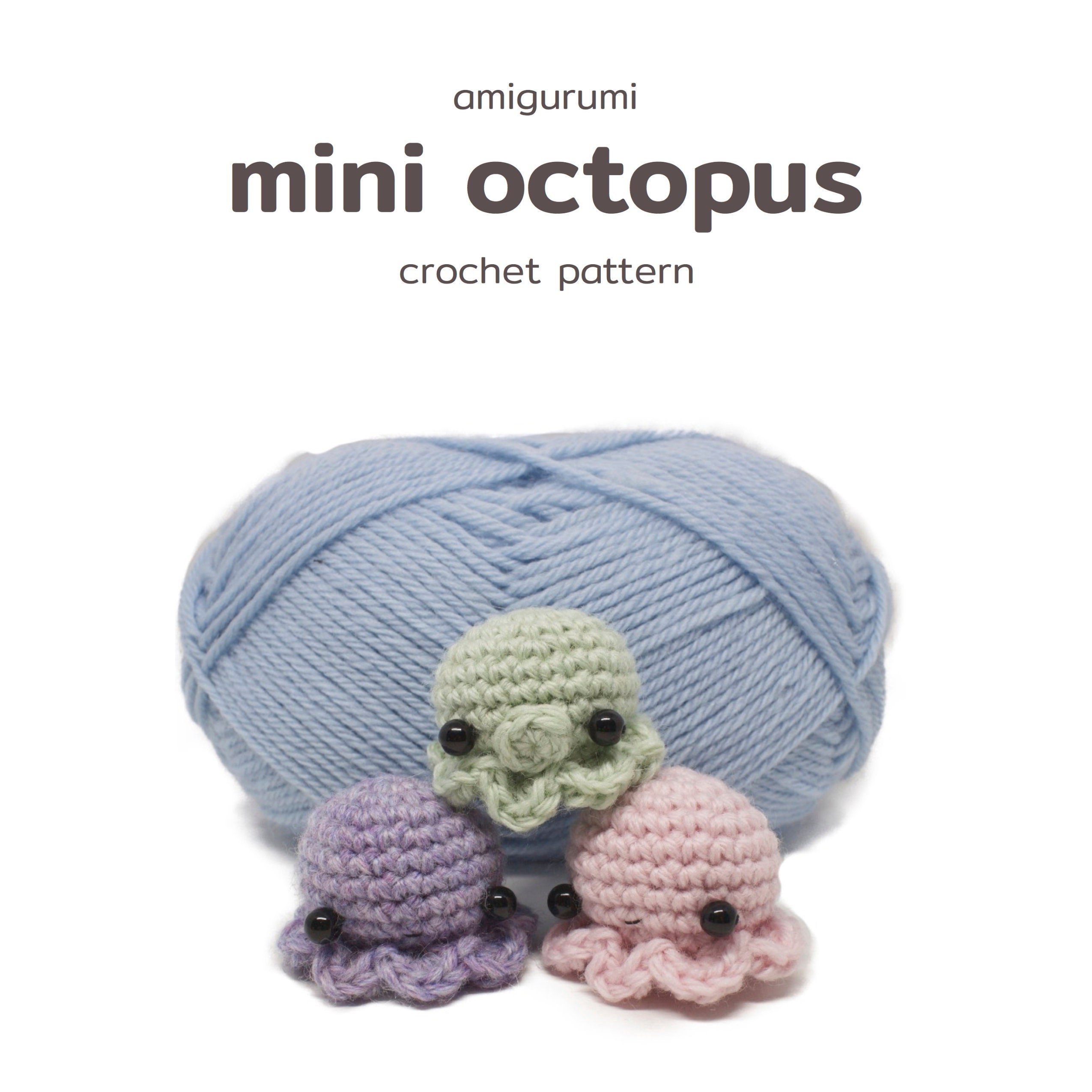 crochet mini octopus pattern easy amigurumi pattern