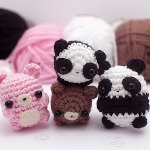 crochet panda pattern - kawaii amigurumi pattern image 2